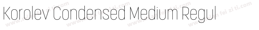Korolev Condensed Medium Regular字体转换
